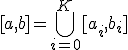 [a,b]=\bigcup_{i=0}^K{[a_i,b_i]}