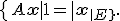 \{A\mathbf{x}|1=\|\mathbf{x}\|{_E}\}.