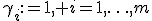 \gamma_i:=1, i=1,\ldots,m