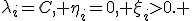 \lambda_i=C, \eta_i=0, \xi_i>0. 