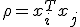 \rho = x_i^T x_j