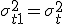 \sigma ^ 2_{t+1} = \sigma ^ 2_t