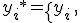 
{y_i}^{\ast}=
\left{
y_i\,,   \;   \;\; |r_i| \le cs_i \\
\hat y_i - cs_i\,, \;\; r_i<-cs_i \\
\hat y_i + cs_i\,, \;\; r_i>cs_i
\right.
