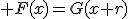 H_{01}:\; F(x)=G(x+r)