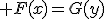 H_{00}:\; F(x)=G(y)