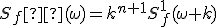 S_f²(\omega)=k^{n+1}S_f^1(\omega k)