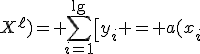 LOO(k;q;X^\ell\)= \sum_{i=1}^{\l}\[y_i = a(x_i;X^{m}{\}x_i;k;q).  