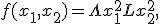 f(x_1,x_2)=\Lambda x_1^2 + L x_2^2, \; \Lambda << L