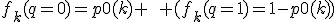 f_k(q=0)=p0(k) \:\: (f_k(q=1)=1-p0(k))