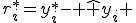 r_i^{\ast}=y_i^{\ast}- \hat y_i 