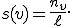 
s(v)=\frac{n_v}{\ell}.
